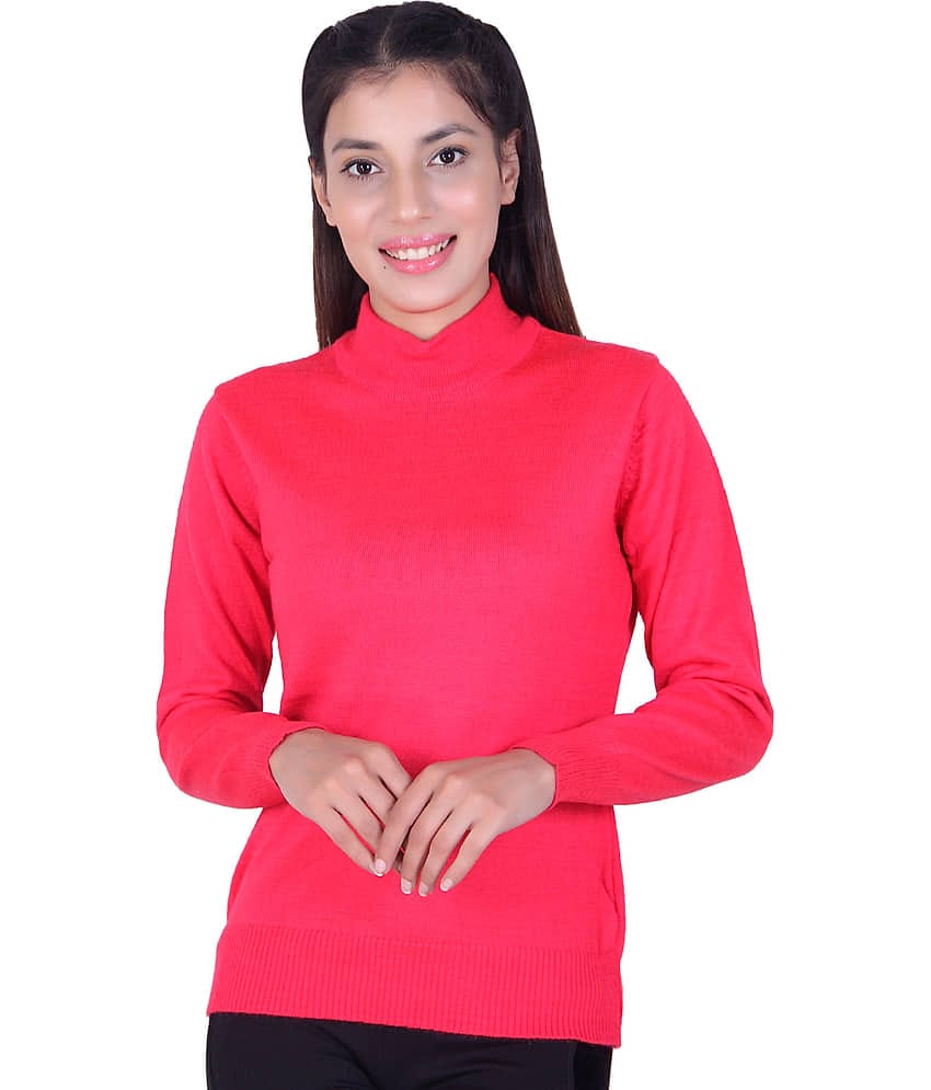 Ogarti Pink High Neck Sweater Single
