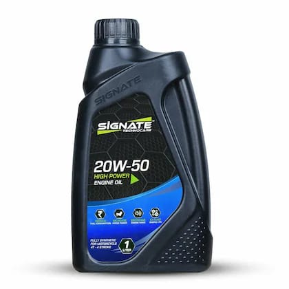 Signate New 20W50 Street Race Engine Oil, Motorcycle Oil High Performance Engine Oil (1 L, Pack of 1)
