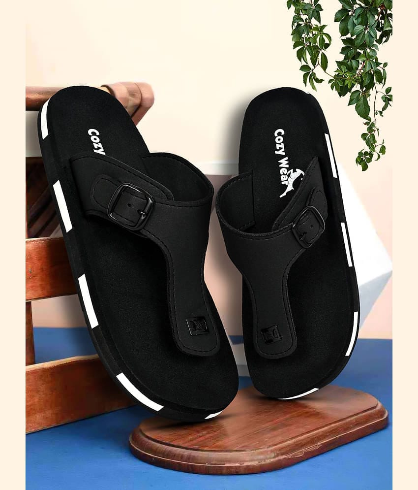 Cozy Wear Black Men's Daily Slipper
