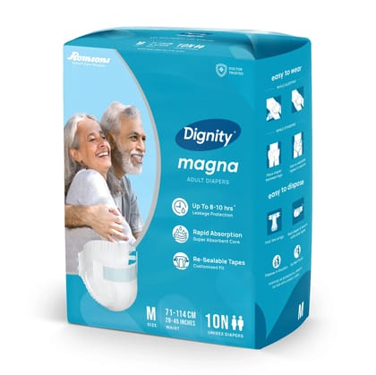 Dignity Magna Adult Diapers ( Tape Style ) M