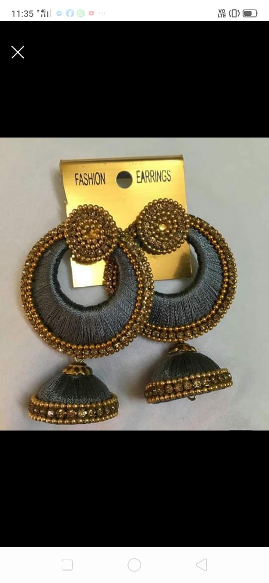 Royal Chandbali Jhumka Earrings