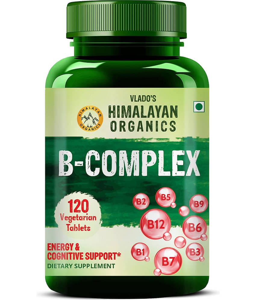 Vlado's Himalayan Organics Vitamin B Complex Tablets B1, B2, B3, B5, B6, B7, B9 & B12, 120 No.s
