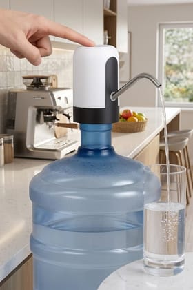 Automatic Electric Water Dispenser Pump for Bottles, USB Rechargeable Drinking Water Pump with One-Touch Operation