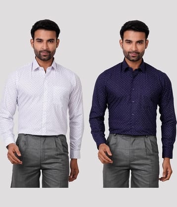 Maharaja - Multi Polyester Slim Fit Men's Casual Shirt ( Pack of 2 )