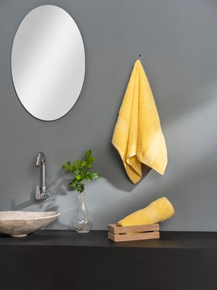 DDecor 100% Premium Cotton Hand Towel | Plain 500TC | Zero Twist with High Absorbency | Perfect for Everyday Use | Brio Collection | 40 CM X 60 CM