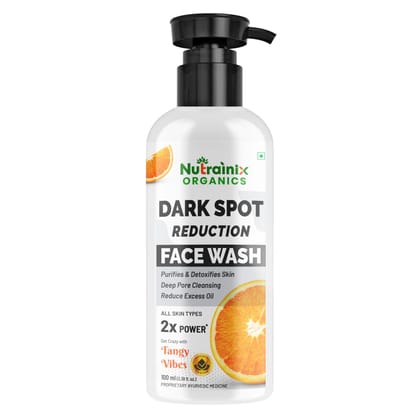 Nutrainix Organics Dark Spot Reduction Face Wash, Corrector & Glow Booster for All Skin Types- 100ml