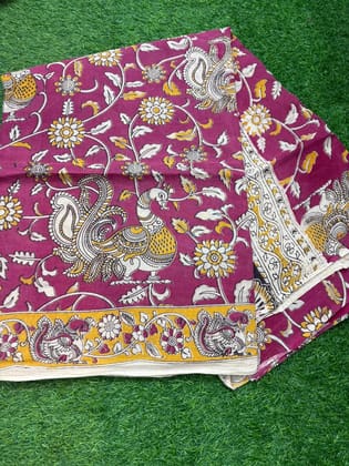 Kalamkari cotton saree