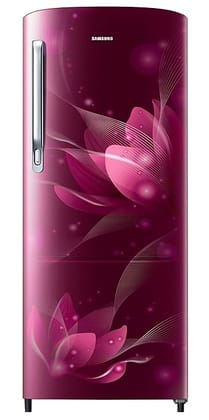 Samsung 183 L, 2 Star, Digital Inverter, Direct-Cool Single Door Refrigerator (RR20C1712R8/HL, Blooming Saffron Red, 2023 Model)