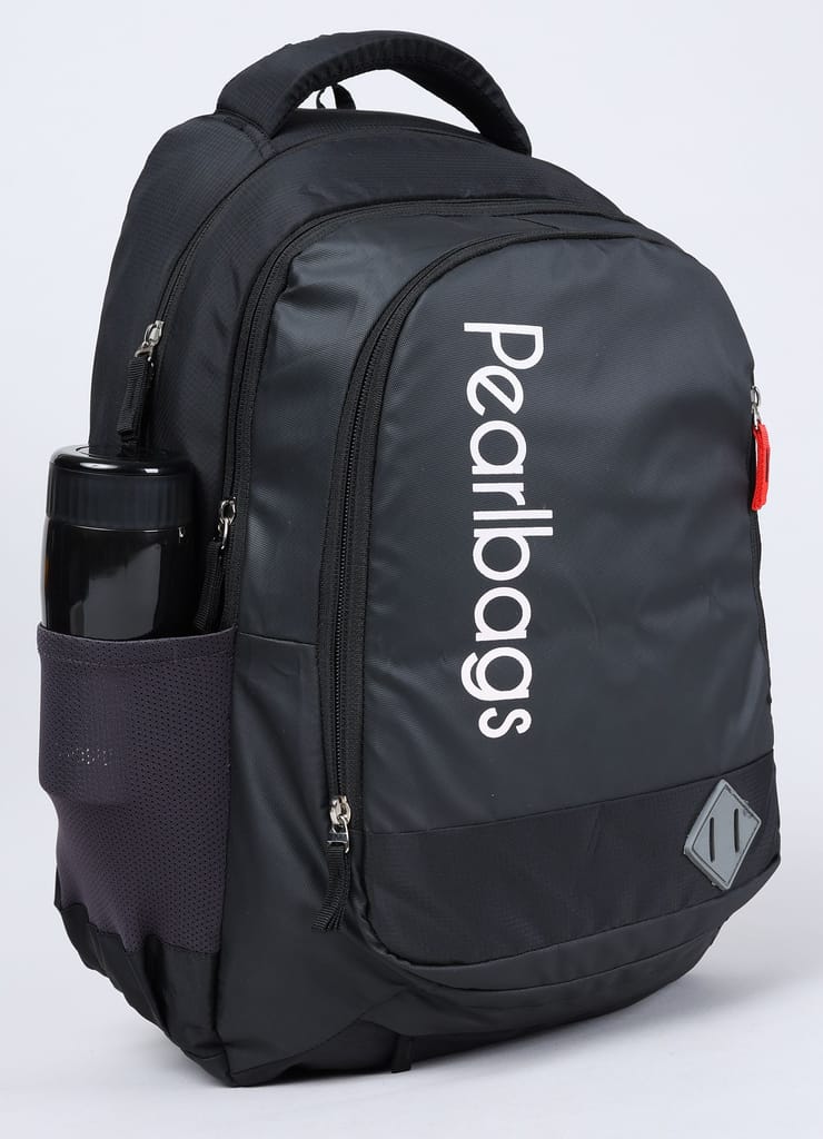 PB Pearlbags REVERB 21L Solid Laptop Backpack With Rain Cover,3 Compartment,Premium Fabric,Water Resistant Anti Theft,School & College Bag for Boys and Girls,Office & Travel Bag for Men and Women,46X31X15 Cms