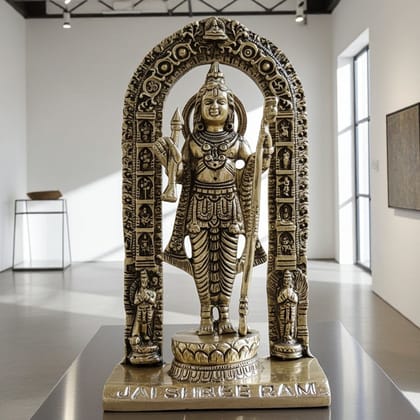 Brass Showpiece Ramlala God Idol Statue (BSMAS1717 F)