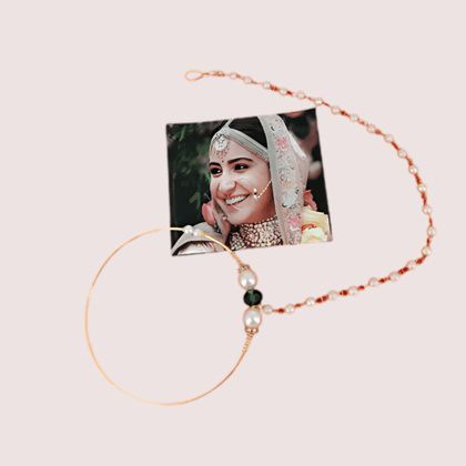 Uttarakhandi Round Nath in Elegant Gold Plating