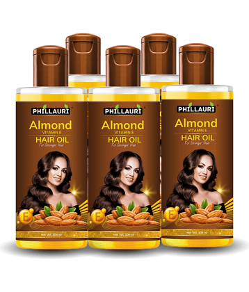Phillauri Hair Growth Almond Oil 500 ml ( Pack of 5 )