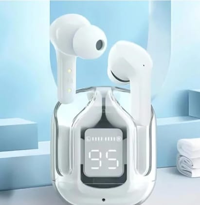 Ultrapods Earbud Transparent Design, 30 Hrs Playtime with Fast 30 Hrs Playtime with Fast Charging Bluetooth 5.313Mm Hd Bass Drivers
