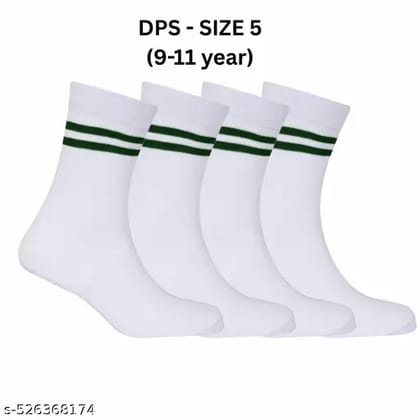Delhi Public School (DPS) Lycra cotton Socks - Pack of 2 (9-11 Year)