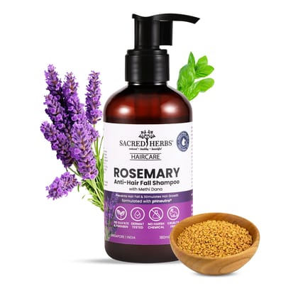 Rosemary Anti-Hair Fall Shampoo with Rosemary & Methi Dana-Rosemary Anti-Hair Fall Shampoo / Small- 180 Ml