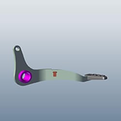 Hero Genuine Pedal Brake for Xtreme 125 | Precise Braking Control | OEM Fit | Durable Construction | Reliable Performance | Easy Installation - 46500ACL000S