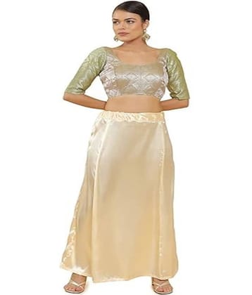 JTG enterprises Off White Satin Petticoat - Single