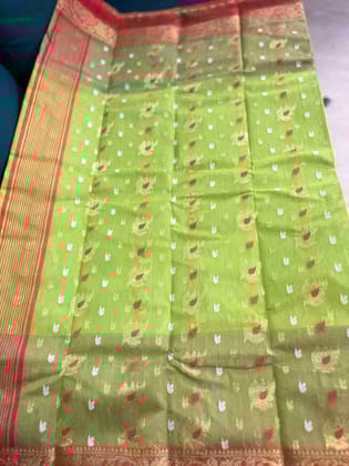 Tant Bengal Handloom Buti Cotton Saree
