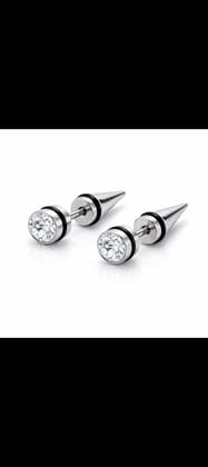 Stainless Steel Silver Stud Earrings (Silver) | Sleek Polished Finish | Daily Wear & Casual