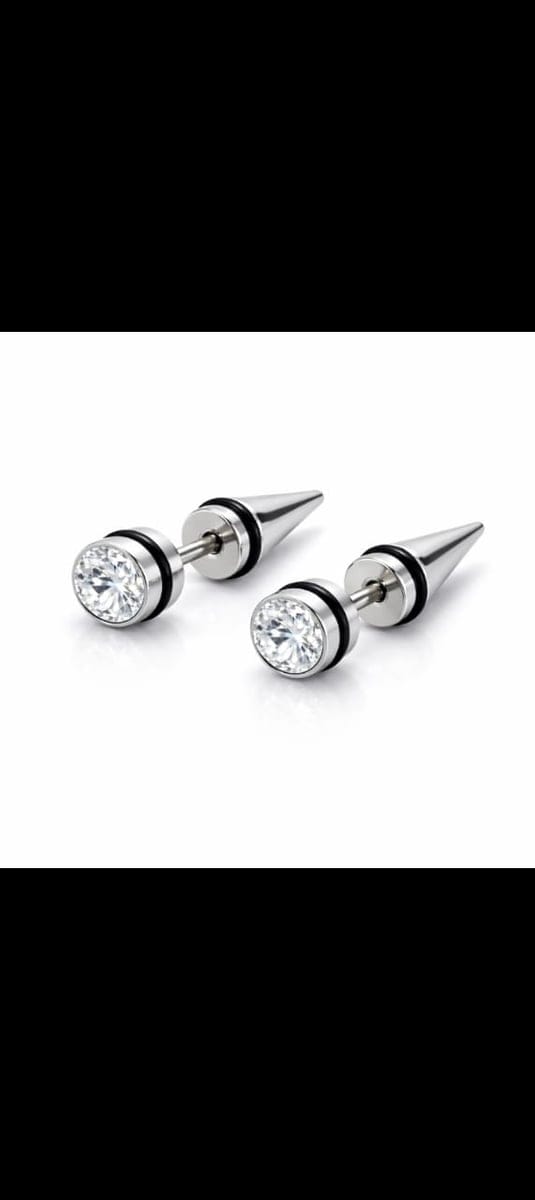 Stainless Steel Silver Stud Earrings (Silver) | Sleek Polished Finish | Daily Wear & Casual