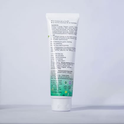Vishwaswami Ayurveda Refreshing Face Wash, 70 gm