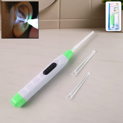 White LED Flashlight Earpick with Tweezer (1 Pc)