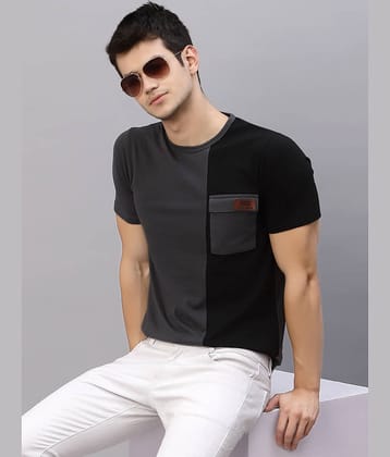 Rigo Pack of 1 Cotton Slim Fit Men's T-Shirt ( Dark Grey )