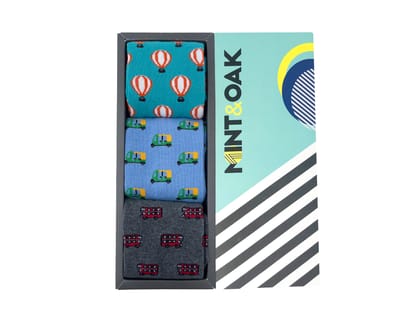 Giftbox of 3 - Vibrant Vibe Socks For Men