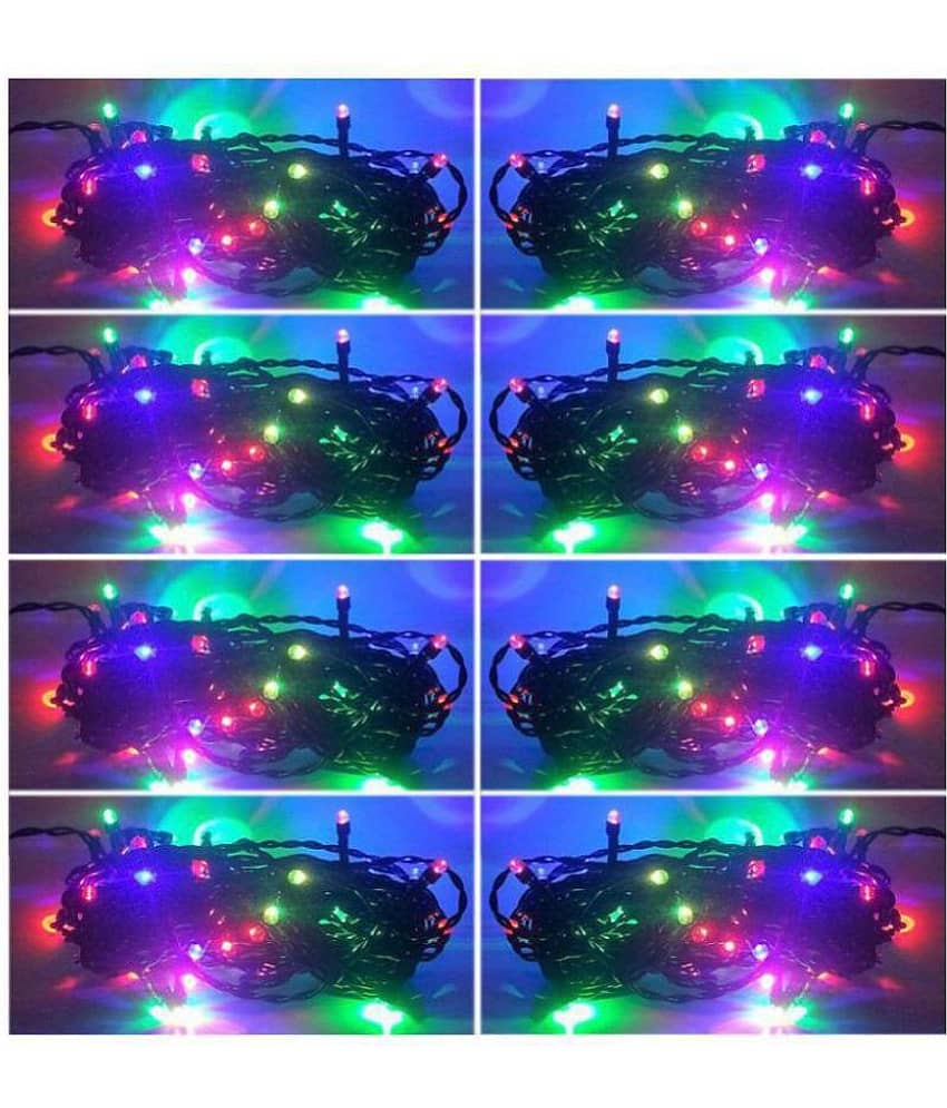 EmmEmm Set of 8 Pcs 3.5Mtr MultiColor Led String Lights Multi