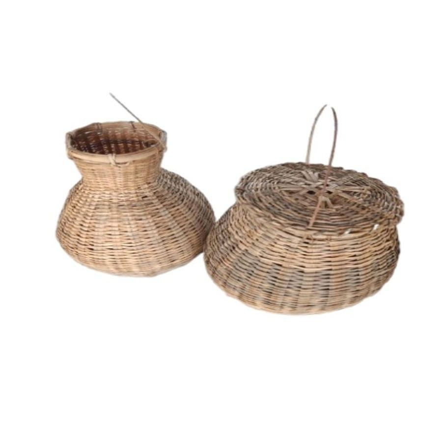Traditional Handwoven Bamboo Baskets from Assam