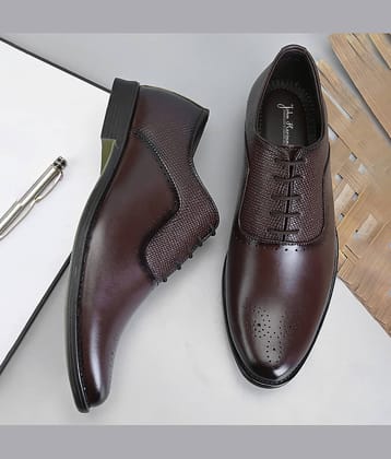 John Karsun Brown Men's Brogue Formal Shoes