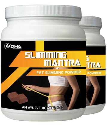 Dha Ayurveda Slimming Mantra- Herbal Fat Burner Choco Powder 200 Gm Pack of 2