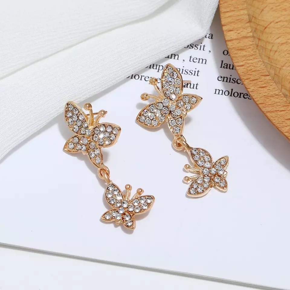 Pinapes Butterfly Earrings Chic Danglers for Women & Girls