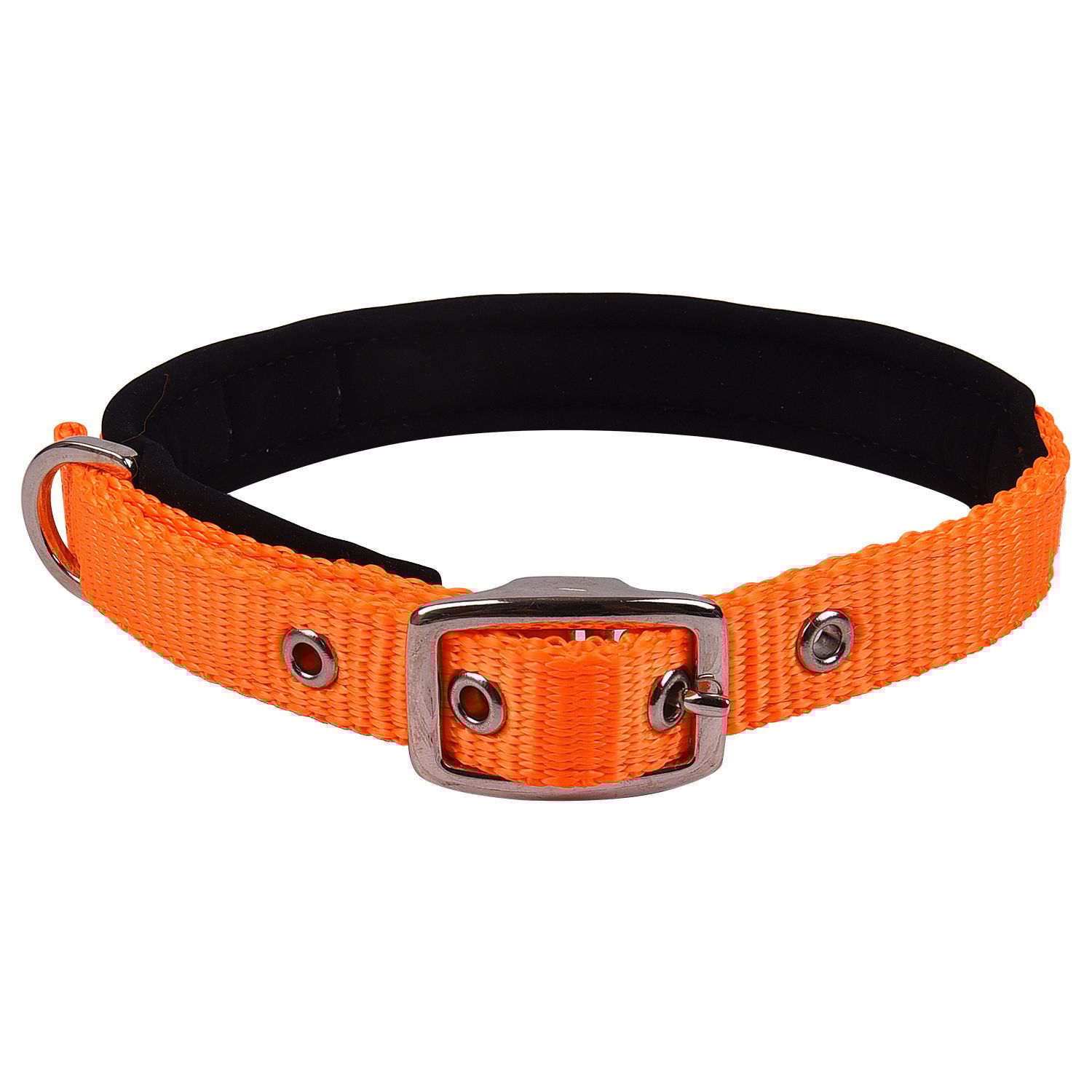 Petz Pure Nylon Padded Collar 3/4 inch Orange 20mm