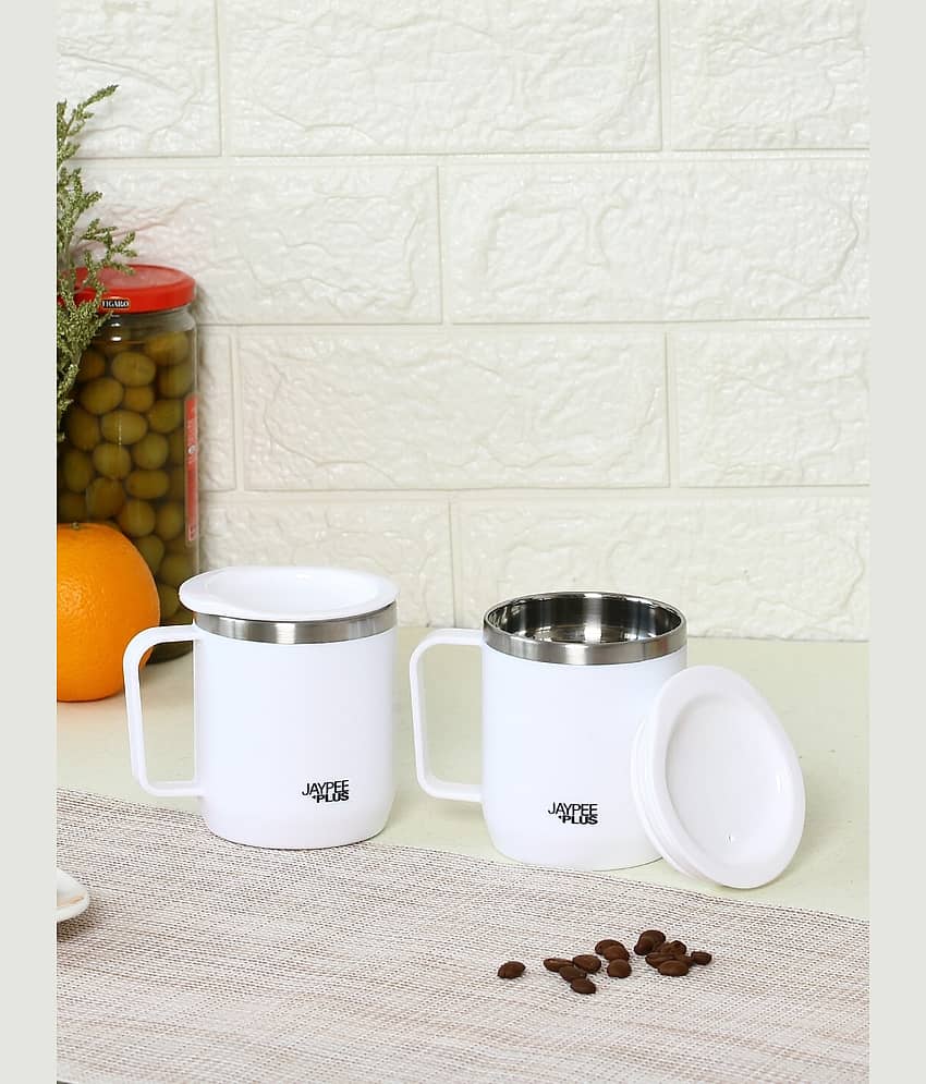 Jaypee Plus KOFE Cup Set Solid Stainless Steel Coffee Mug 300 mL ( Pack of 2 )