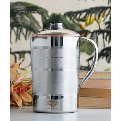 Pure Steel Copper Jug Luxury Design with Lid-Luxury / 1000ml