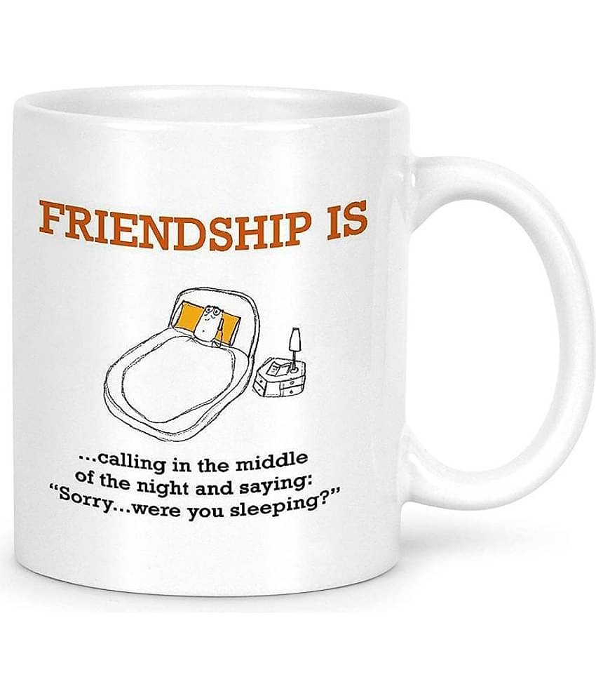 Idream Quote Printed Ceramic Coffee Mug 1 Pcs 330 mL