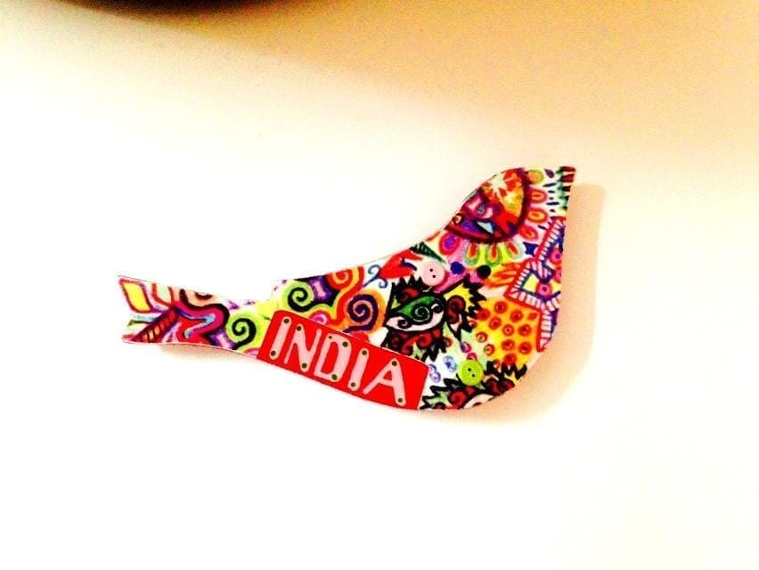 Summer Trail Birdie India Wooden Magnet - Stationery | Buy online on ZillyBuy