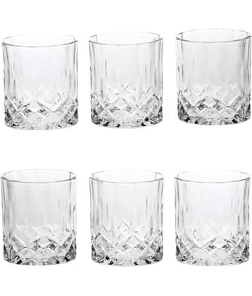 Afast Whisky  Glasses Set,  200 ML - (Pack Of 6)