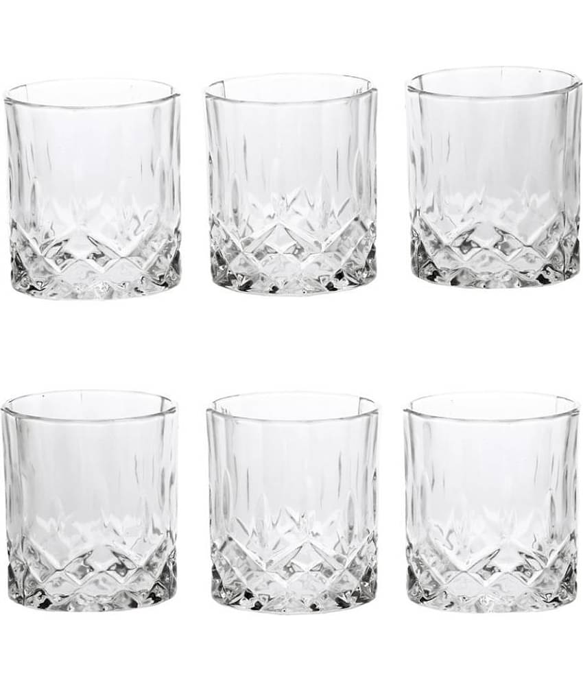 Afast Whisky  Glasses Set,  200 ML - (Pack Of 6)
