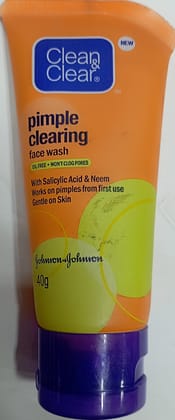 Clean&Clear pimple clearing face wash 40g