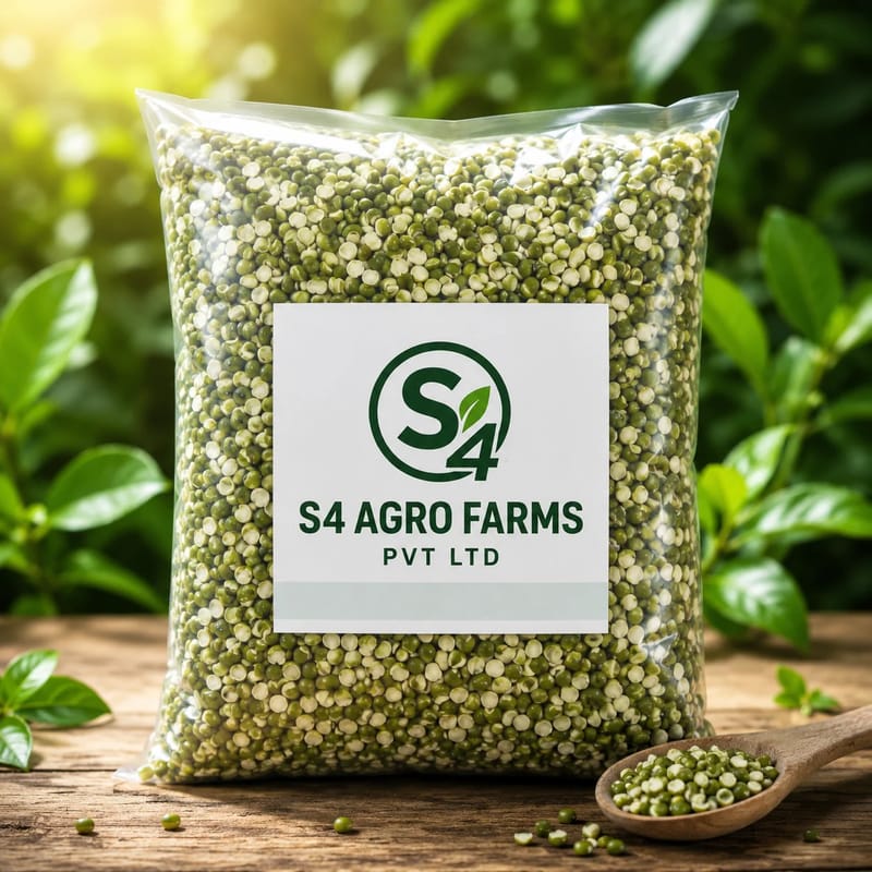 S4 Agro Farm Organic Moong Dal Split (500g) | Pure & Unpolished Split Green Gram | Everyday Cooking & Wellness