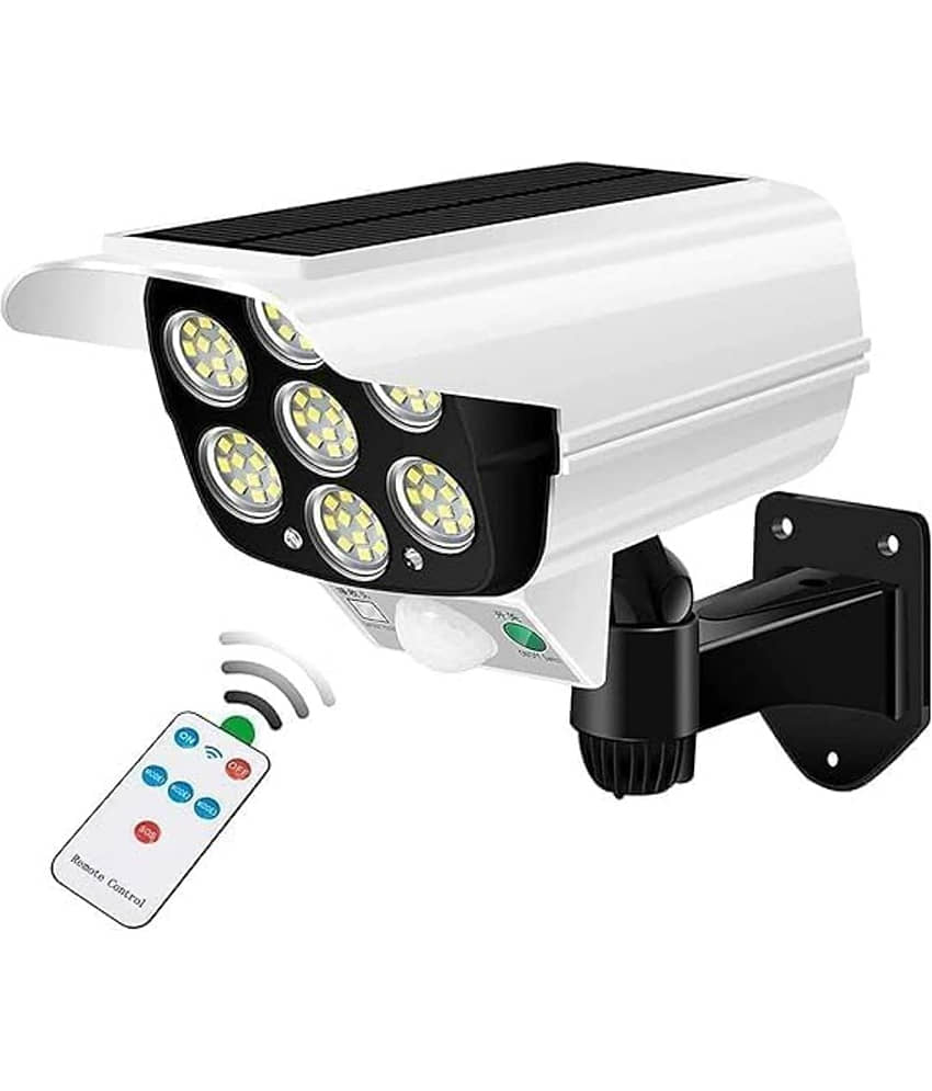 GM Impex Solar Wall Light Dummy Camera Light 20W Multicolor Emergency Light ( Pack of 1 )