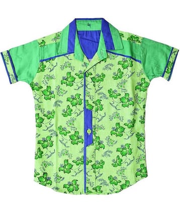 British Terminal Pack of 1 Boys 100% Cotton Half Sleeves Shirt ( Multi Color )