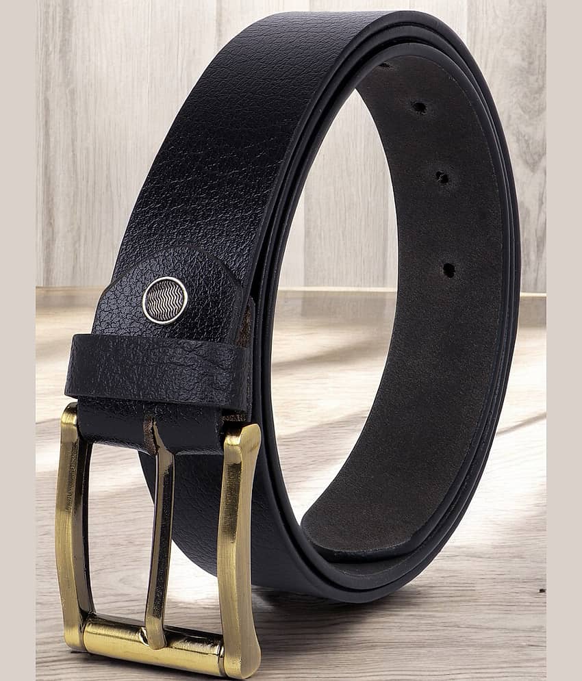 SUNSHOPPING - Black 100% Leather Men's Formal Belt ( Pack of 1 )