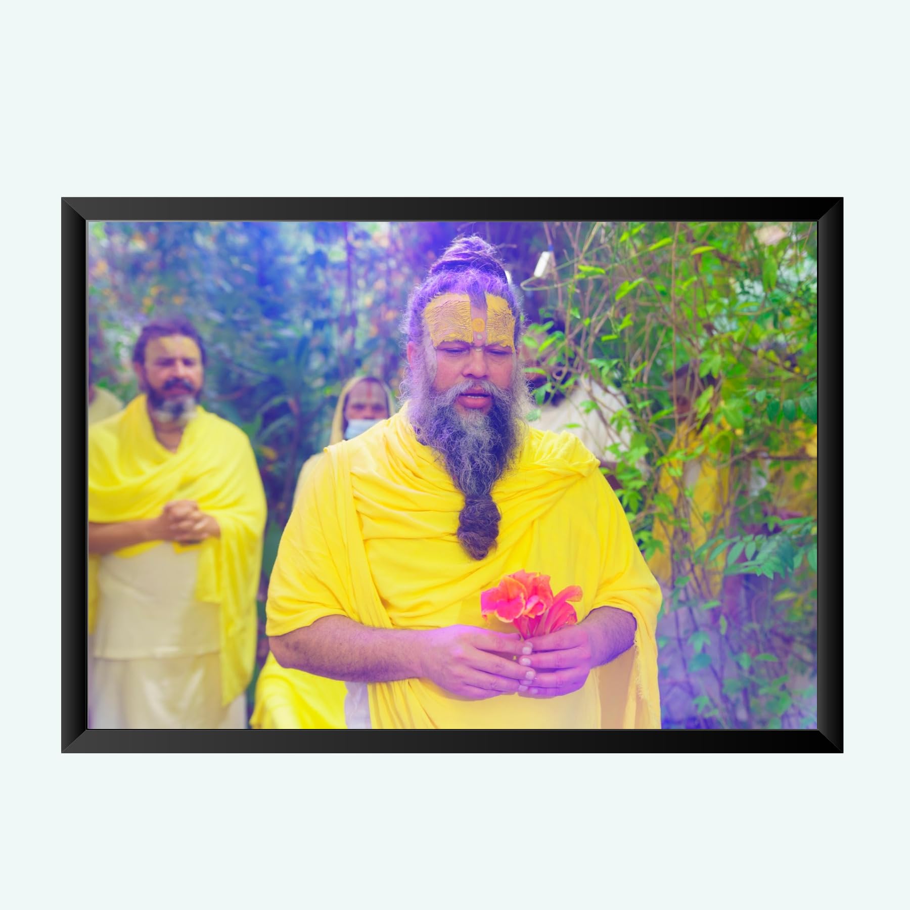 NOKKES Premanand Ji Maharaj Vrindavan Religious Photo frame 5X7 Inch Photo Frame_WEW17