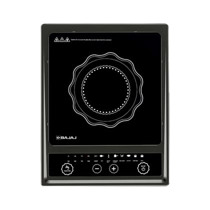 Bajaj Splendid 140TS 1400 Watts Induction Cooktop With Tact Switch | Stove Comes With 7 Pre-Set Menus | Digital Led Display | 1 Year Warranty | Black & Silver Bajaj Splendid 140TS 1400 Watts Induction Cooktop With Tact Switch | Stove Comes With 7 Pre-Set