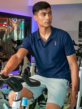 Solid Polo Activewear T-Shirt Solid Polo Activewear T-Shirt