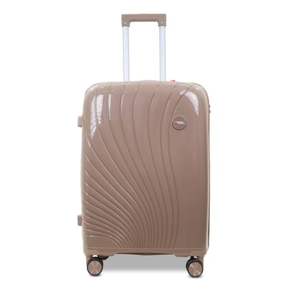 AMERICAN TRAVELLER New York 7711 28 Inch Large Trolley Bag | Durable Hard Shell | TSA Type Lock | Spinner Trolley Luggage | 360 degree Disc Spinner Wheels | Suitcase for Travel Large L28 Khaki AMERICAN TRAVELLER New York 7711 28 Inch Large Trolley Bag | Durable Hard Shell | TSA Type Lock | Spinner Trolley Luggage | 360 degree Disc Spinner Wheels | Suitcase for Travel Large L28 Khaki