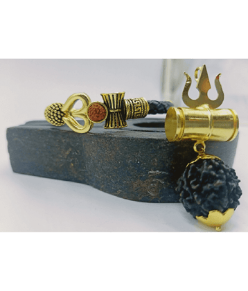 PAYSTORE Om Bracelet With Mahakal Kavach damru locket COMBO
